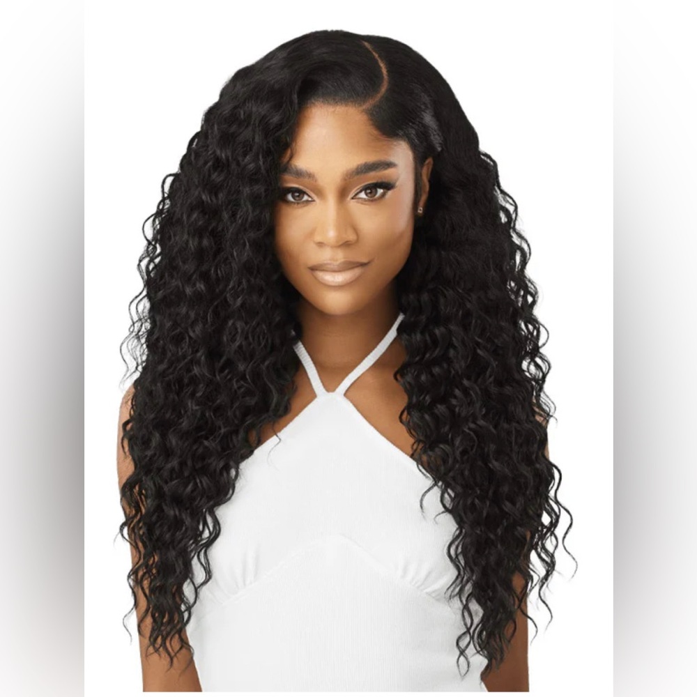 Beautiful free parted  curly wig